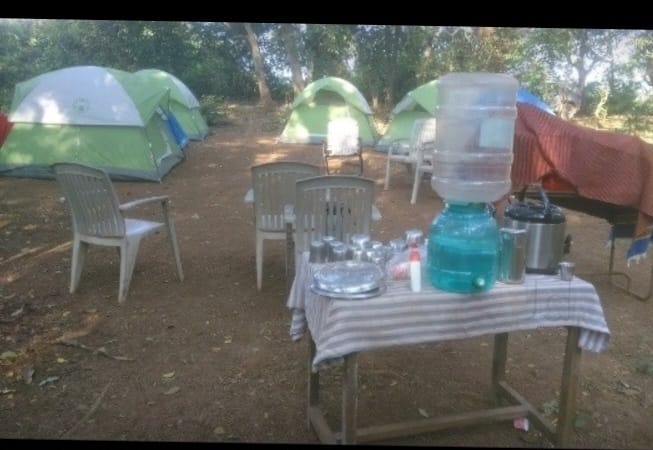 Bonfire camping